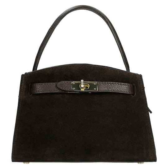 Zdjęcie produktu Elegancka czekoladowa torebka kuferek 80487-72 Wojas
