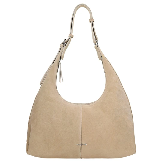 Zdjęcie produktu Duża beżowa torebka damska hobo 80455-64 Wojas