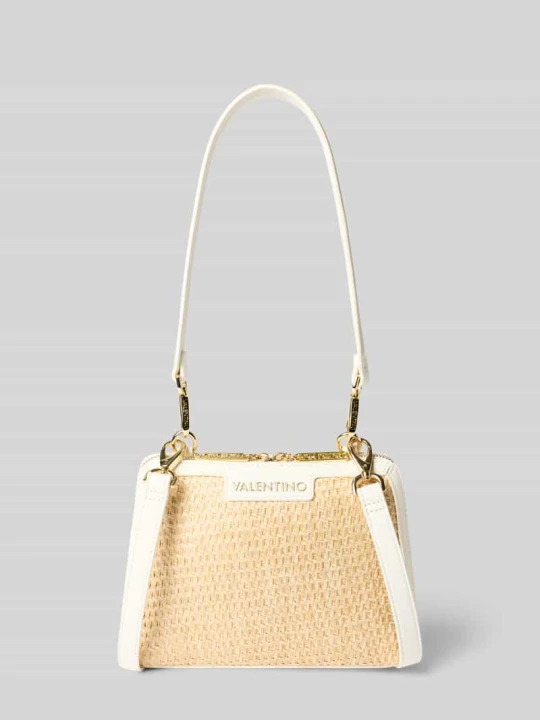 Zdjęcie produktu Torebka z aplikacją z logo model 'DEMETRA' VALENTINO BAGS Écru