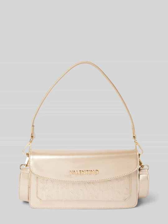 Zdjęcie produktu Torebka z aplikacją z logo model ‘GERANIUM’ VALENTINO BAGS Złoty
