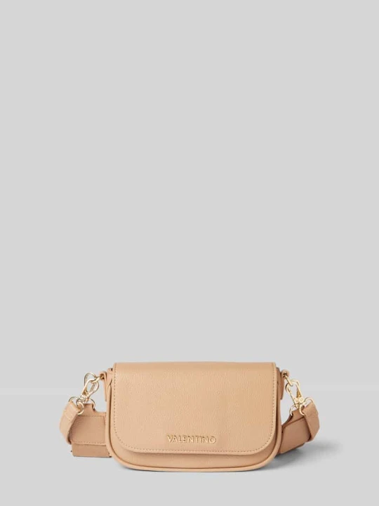 Zdjęcie produktu Torebka z aplikacją z logo model ‘MIRAMAR’ VALENTINO BAGS Beżowy
