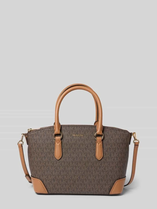 Zdjęcie produktu Torebka z aplikacją z logo Model 'Murphey' Michael Kors Ciemnobrązowy