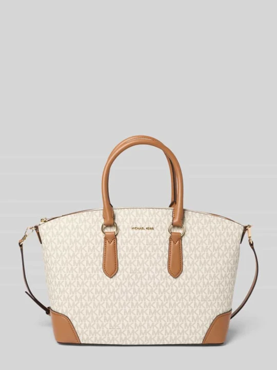 Zdjęcie produktu Torebka z aplikacją z logo model 'Murphy' Michael Kors Écru