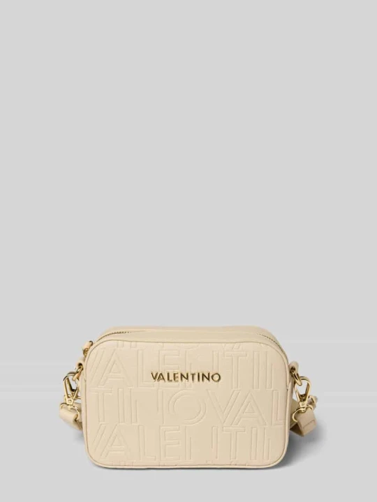 Zdjęcie produktu Torebka z aplikacją z logo model ‘PANSY’ VALENTINO BAGS Écru