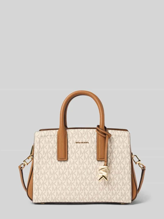 Zdjęcie produktu torebka z aplikacją z metką model 'LAILA' Michael Kors Écru