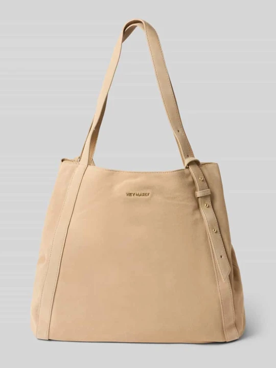 Zdjęcie produktu Torebka z cielęcej skóry model 'Pretty Wonder Suede L' Hey Marly Piaskowy