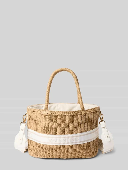 Zdjęcie produktu torebka z detal z logo model 'BOHO' VALENTINO BAGS Écru