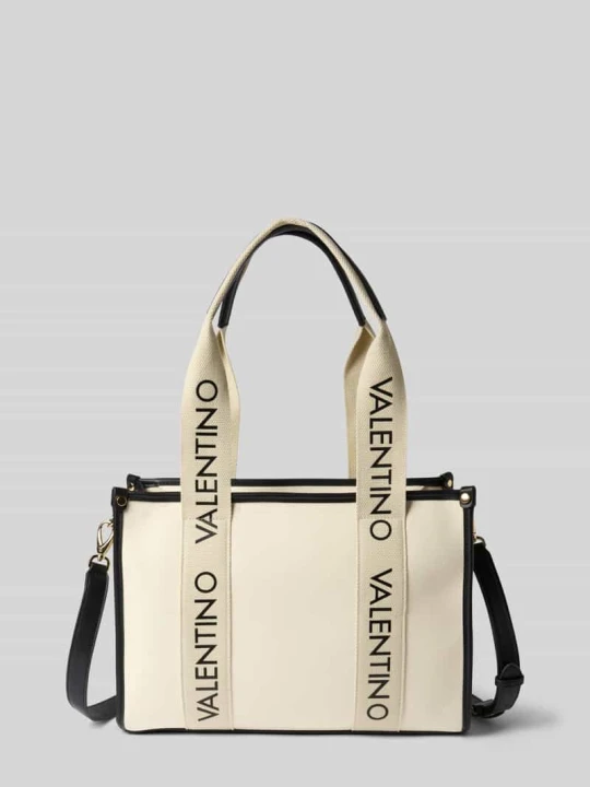 Zdjęcie produktu Torebka z detalami z logo model 'CANDLE' VALENTINO BAGS Écru