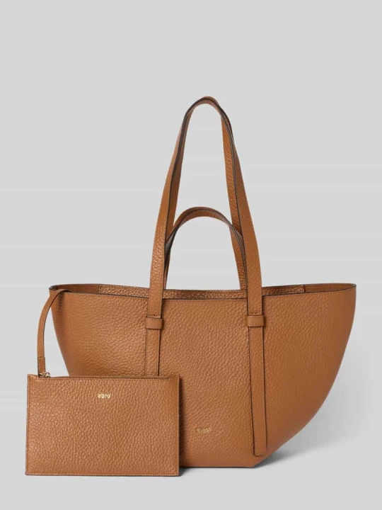 Zdjęcie produktu Torebka z detalem z logo model "COSMO" Abro Koniakowy