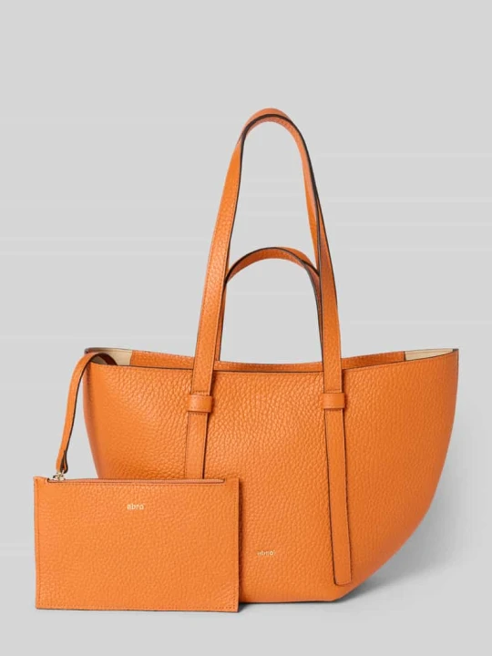 Zdjęcie produktu Torebka z detalem z logo model "COSMO" Abro Pomarańczowy
