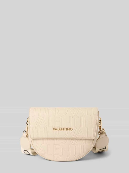 Zdjęcie produktu Torebka z detalem z logo model ‘PANSY’ VALENTINO BAGS Écru