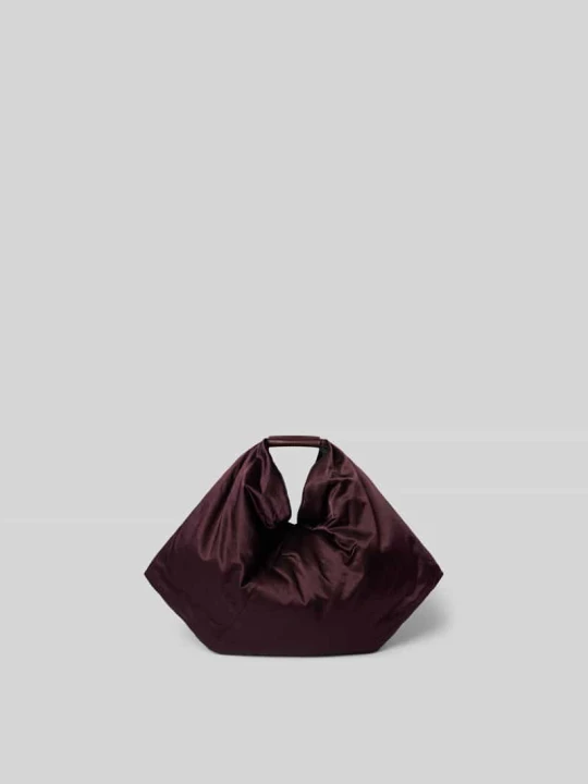 Zdjęcie produktu Torebka z dodatkiem wiskozy MM6 Maison Margiela Ciemnobrązowy