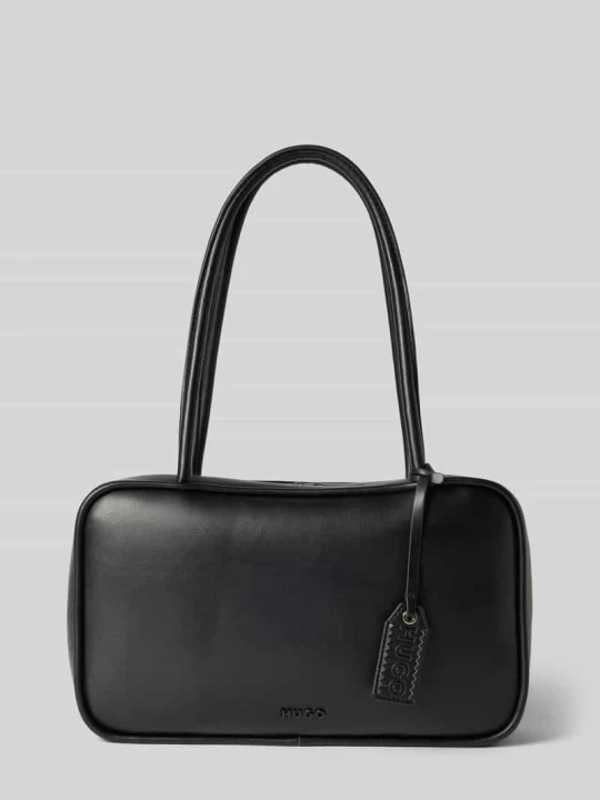 Zdjęcie produktu Torebka z imitacja skóry model 'JODI_DUFFLE' Hugo Czarny