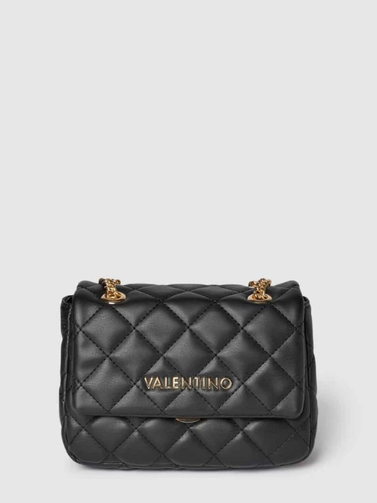Zdjęcie produktu Torebka z imitacji skóry model ‘Ocarina Pattina’ VALENTINO BAGS Czarny