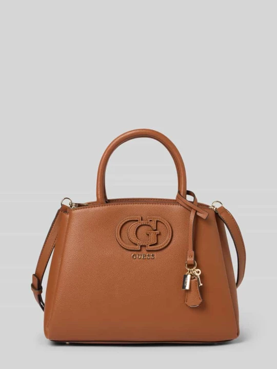 Zdjęcie produktu torebka z materiał skóropodobny model 'Isola' Guess Koniakowy