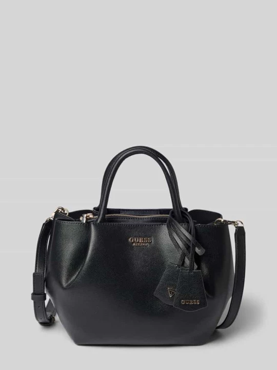 Zdjęcie produktu Torebka z materiału skóropodobnego model 'Amorette' Guess Czarny