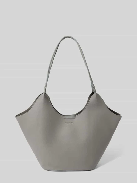 Zdjęcie produktu Torebka z materiału skóropodobnego model 'Nelma' Seidenfelt Jasnoszary