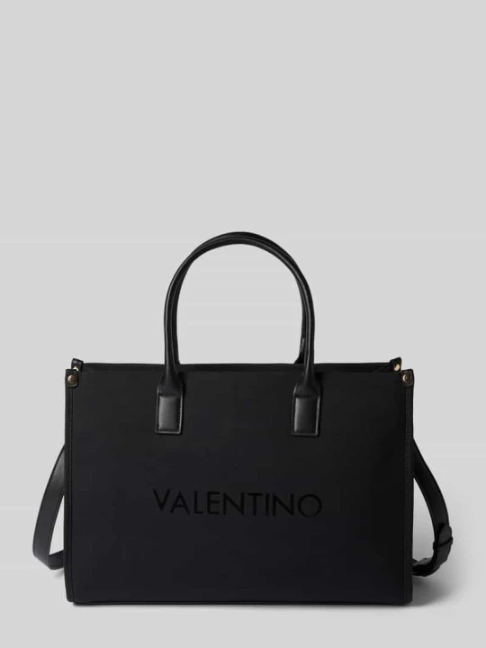 Zdjęcie produktu Torebka z mieszanki bawełny i wiskozy model 'ACANTHA' VALENTINO BAGS Czarny
