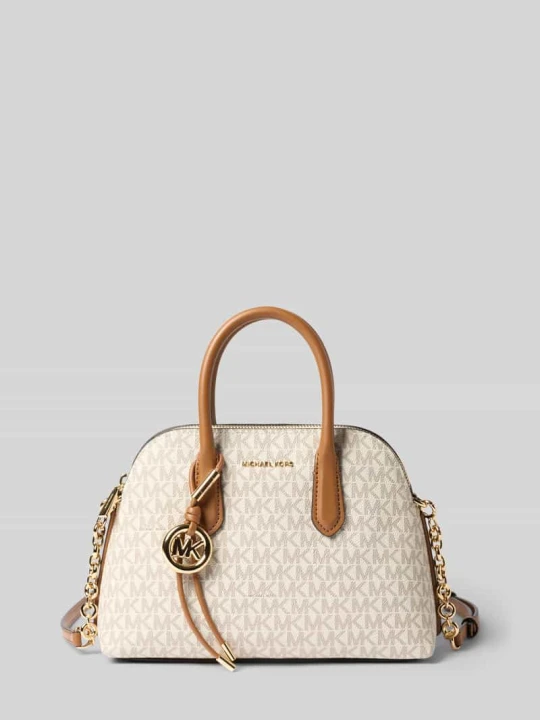 Zdjęcie produktu Torebka z nadrukiem z logo na całej powierzchni model 'Freddie' Michael Kors Złamany biały