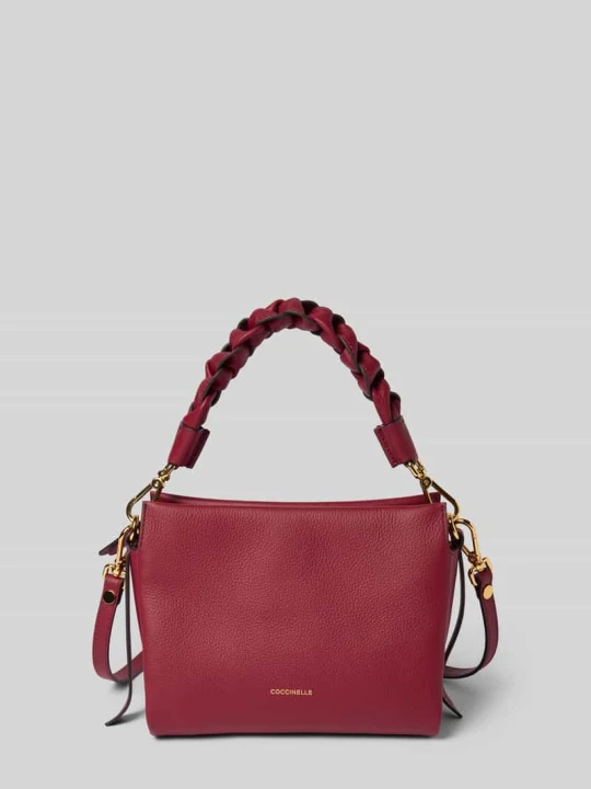 Zdjęcie produktu Torebka z napisem z logo model ‘BOHEME GRANA’ Coccinelle Bordowy