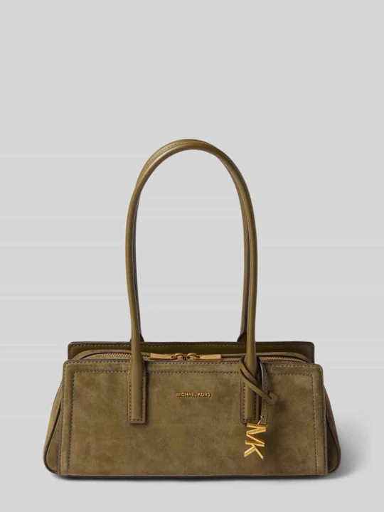 Zdjęcie produktu Torebka z naturalnej skóry z aplikacją z metką model 'LAILA' Michael Kors Khaki