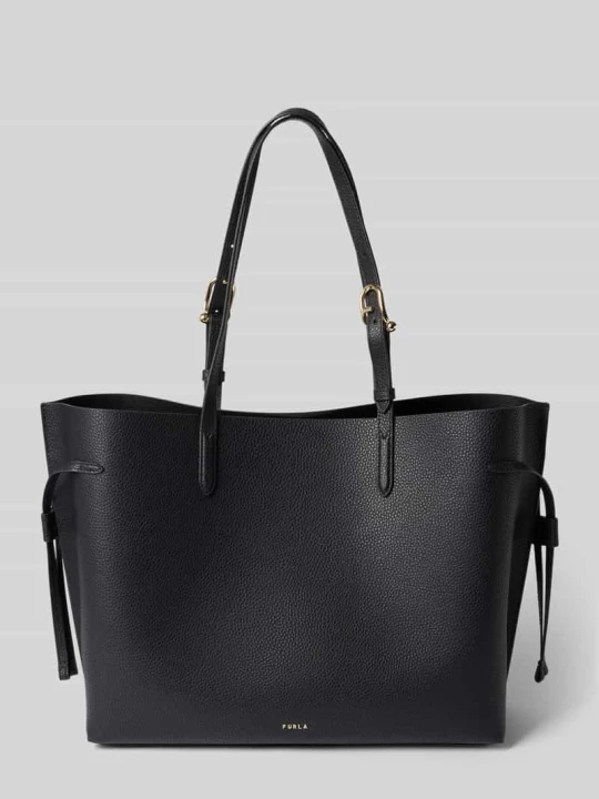 Zdjęcie produktu Torebka z naturalnej skóry z detalem z logo model 'Ava' Furla Średnioszary