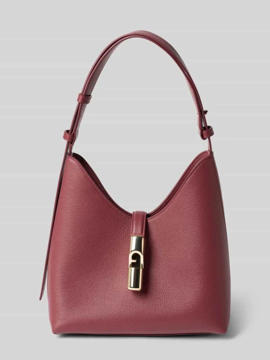 Zdjęcie produktu Torebka z prawdziwej skóry model 'GOCCIA' Furla Bordowy