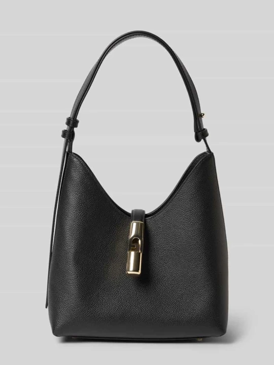 Zdjęcie produktu Torebka z prawdziwej skóry model 'GOCCIA' Furla Czarny