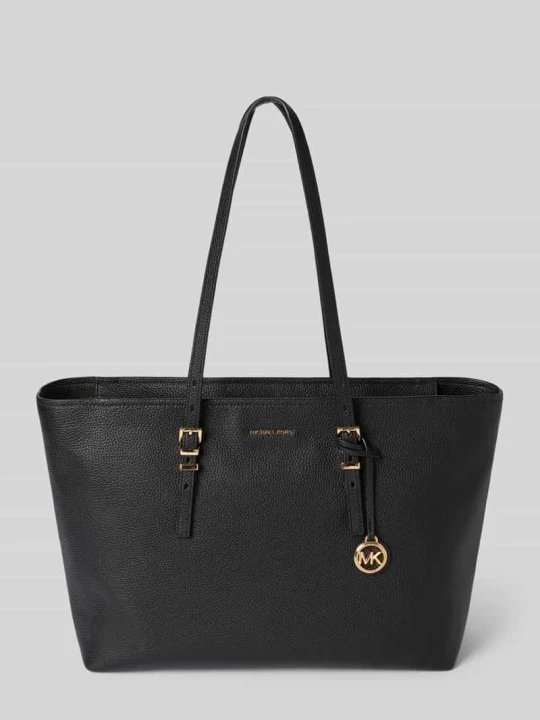 Zdjęcie produktu Torebka z prawdziwej skóry z detalem z logo model 'Qiunn' Michael Kors Czarny