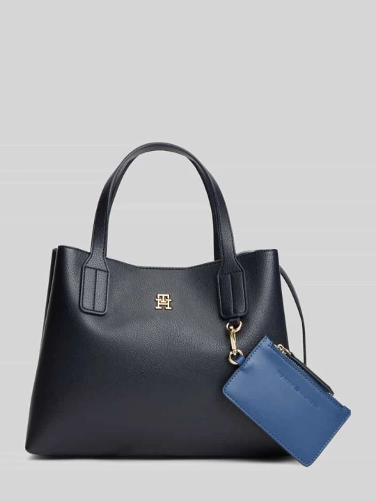 Zdjęcie produktu Torebka z rączką z zawieszką na drobiazgi Tommy Hilfiger Ciemnoniebieski
