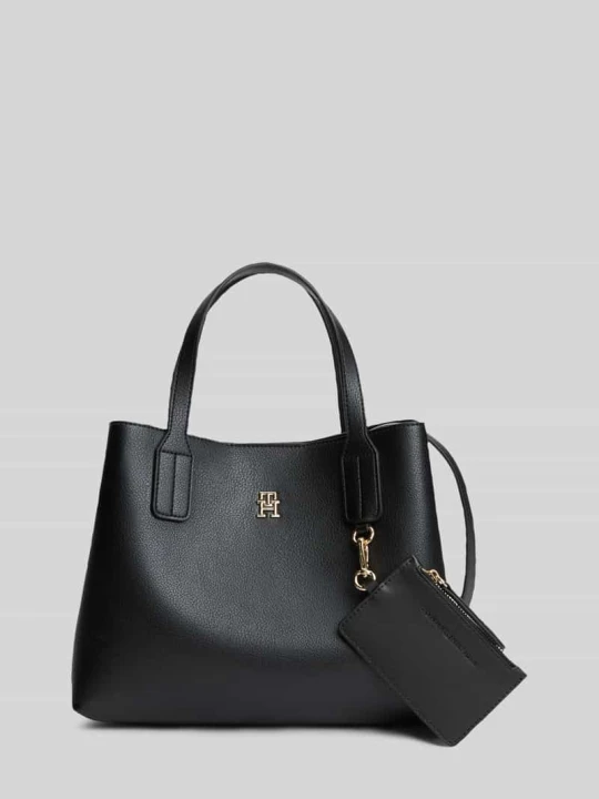 Zdjęcie produktu Torebka z rączką z zawieszką na drobiazgi Tommy Hilfiger Czarny