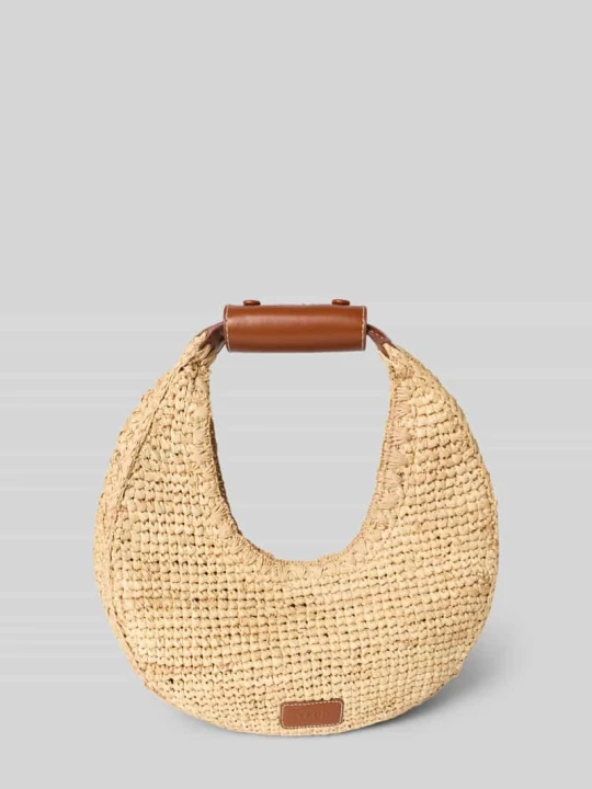 Zdjęcie produktu torebka z uchwytem model 'MOON RAFFIA TOTE BAG' Staud Beżowy