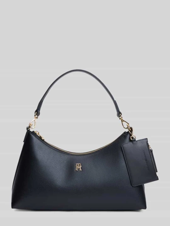 Zdjęcie produktu Torebka z uchwytem z materiał skóropodobny model 'TH ICON SHOULDER BAG' Tommy Hilfiger Czarny