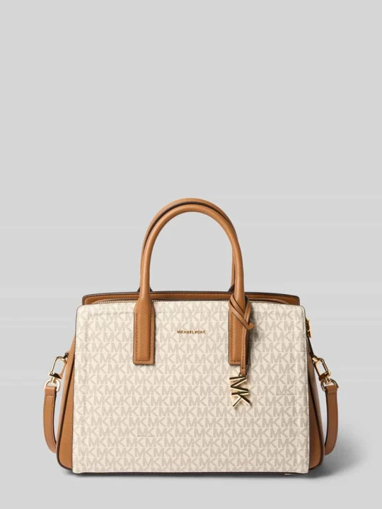 Zdjęcie produktu Torebka z wzorem z logo model 'LAILA' Michael Kors Écru