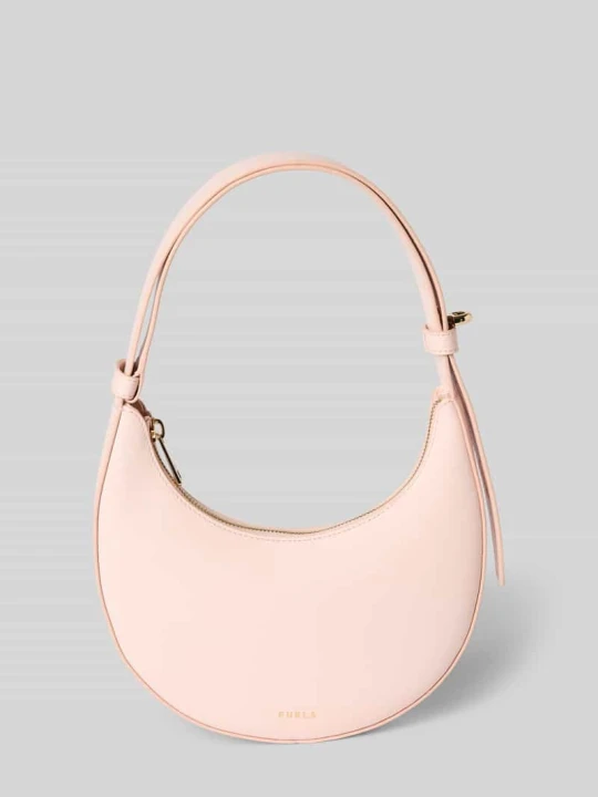 Zdjęcie produktu torebka ze skóry z detal z logo model 'DELIZIA MINI' Furla Jasnoróżowy