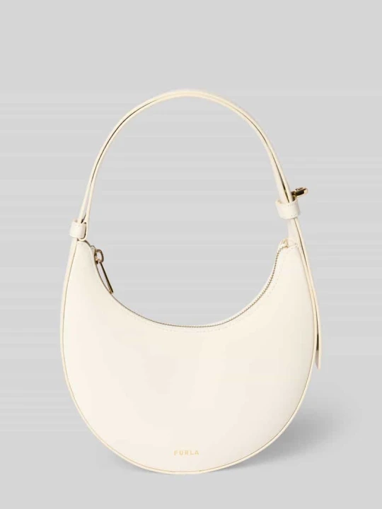 Zdjęcie produktu torebka ze skóry z detal z logo model 'DELIZIA MINI' Furla Biały