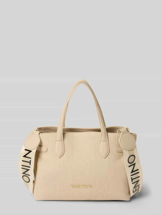 Zdjęcie produktu Torebka z wzorem z logo model „PANSY” VALENTINO BAGS Écru
