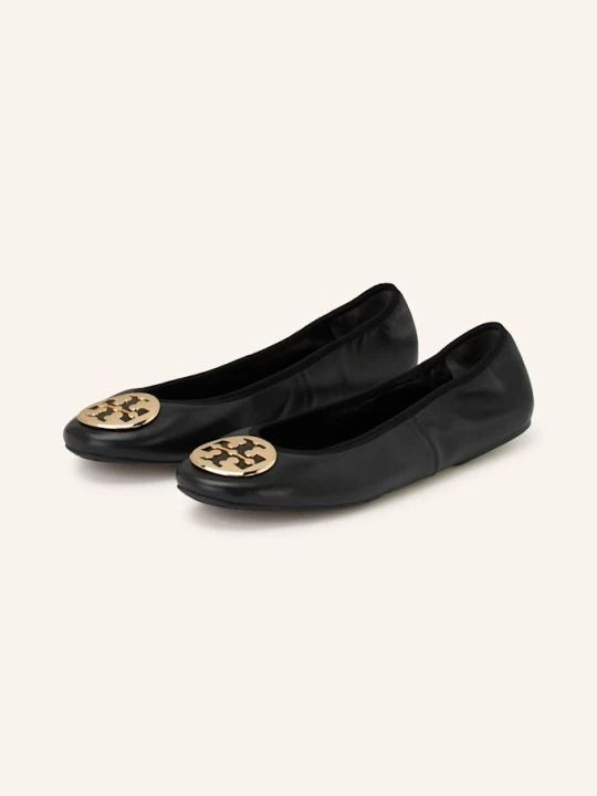 Zdjęcie produktu Tory Burch Baleriny Reva schwarz CZARNY