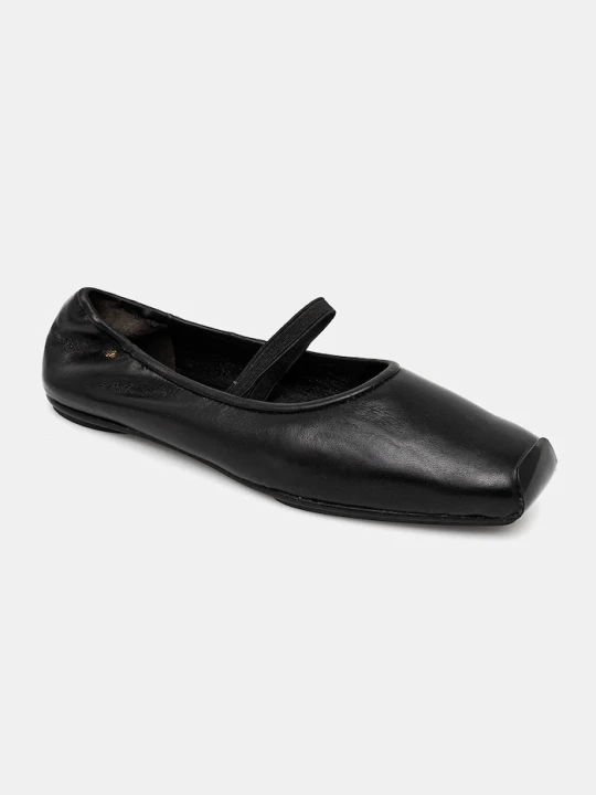 Zdjęcie produktu Tory Burch baleriny skórzane Runway Ballet czarny