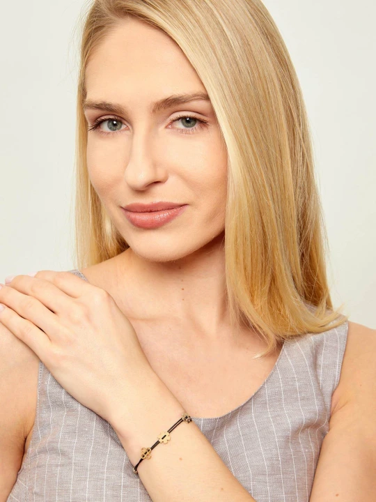 Zdjęcie produktu TORY BURCH Bransoletka Clover czarny