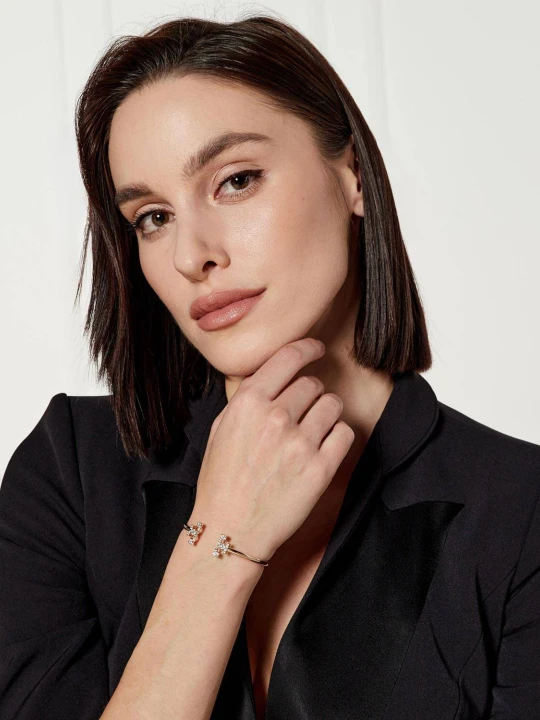 Zdjęcie produktu TORY BURCH Bransoletka Eleanor Pave złoty