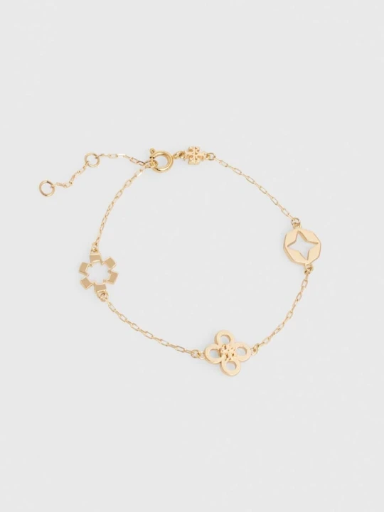 Zdjęcie produktu Tory Burch bransoletka Kira Clover złoty
