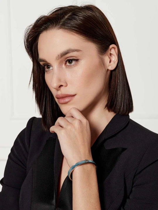 Zdjęcie produktu TORY BURCH Bransoletka Kira Enamel niebieski