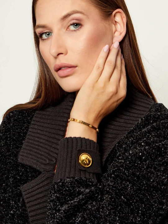 Zdjęcie produktu TORY BURCH Bransoletka Miller Stud złoty