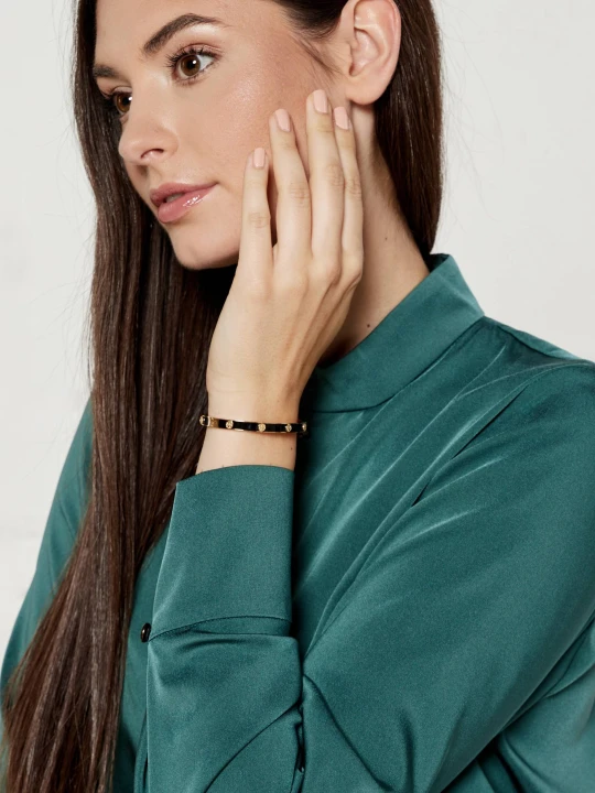 Zdjęcie produktu TORY BURCH Bransoletka Miller Stud czarny