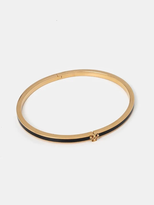 Zdjęcie produktu Tory Burch bransoletka Thin Kira Enamel czarny