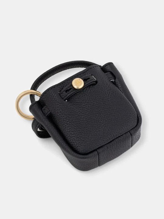 Zdjęcie produktu Tory Burch brelok damski skórzany Romy czarny