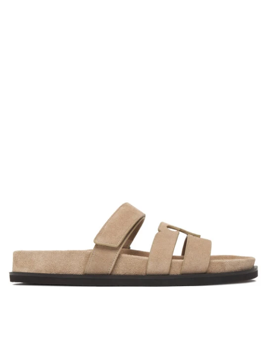 Zdjęcie produktu Tory Burch Klapki Ines Sport Slide 163481 Brązowy jasny Beżowy