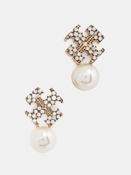 Zdjęcie produktu Tory Burch kolczyki damskie Moondance srebrny