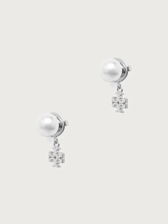 Zdjęcie produktu Tory Burch kolczyki damskie Moondance srebrny